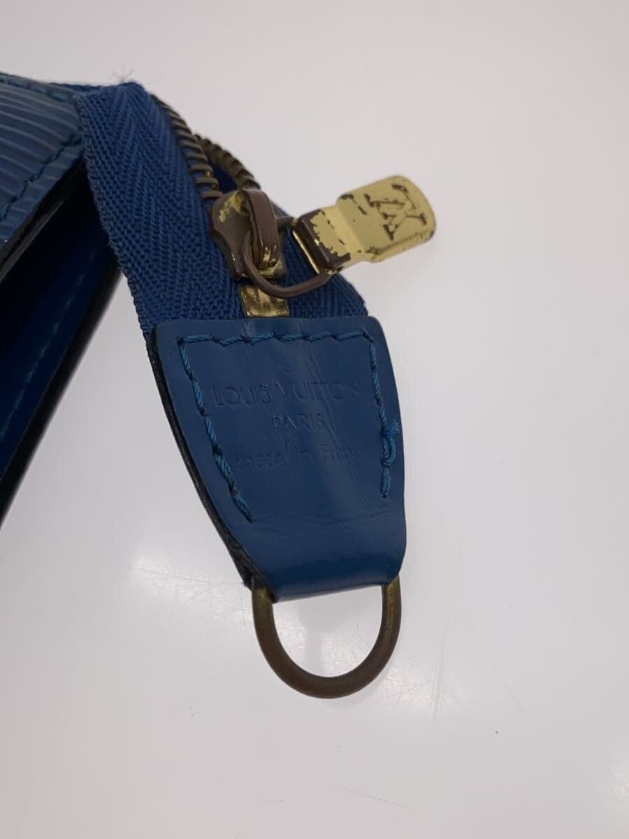 LOUIS VUITTON Pochette Accessoires_Epi Leather BLU 7