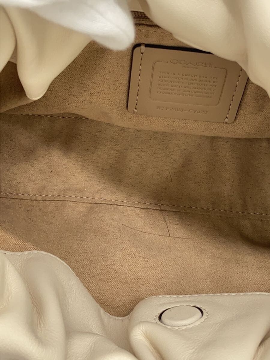 COACH Shoulder Bag Leather CRM Solid F2480 6