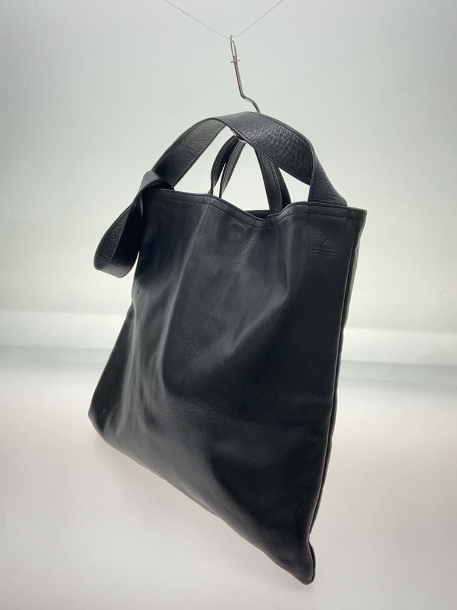 Other Brand TEHA`AMANA 2-Way Shoulder Bag Leather BLK Solid 2