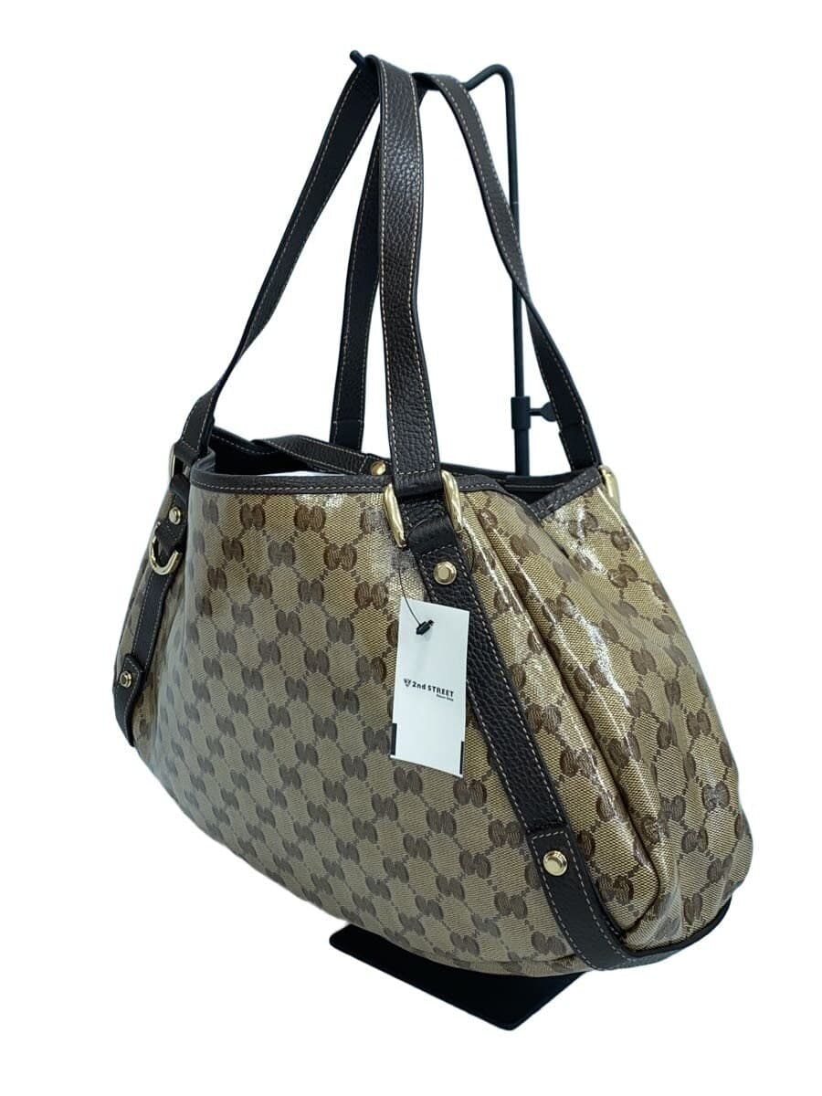 GUCCI Shoulder Bag_GG Crystal PVC BRW 2