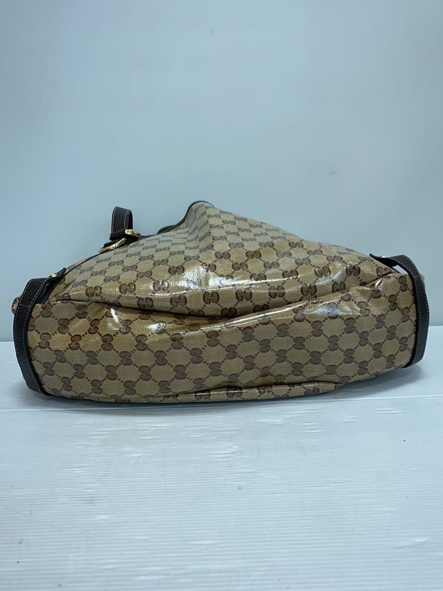 GUCCI Shoulder Bag_GG Crystal PVC BRW 4