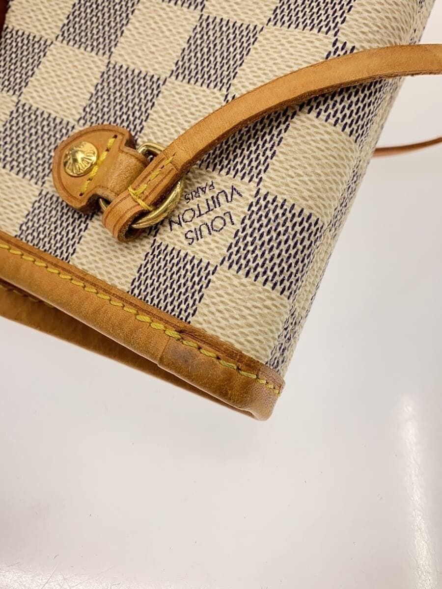 LOUIS VUITTON1)Neverfull PM_Damier Azur PVC WHT N51110 8