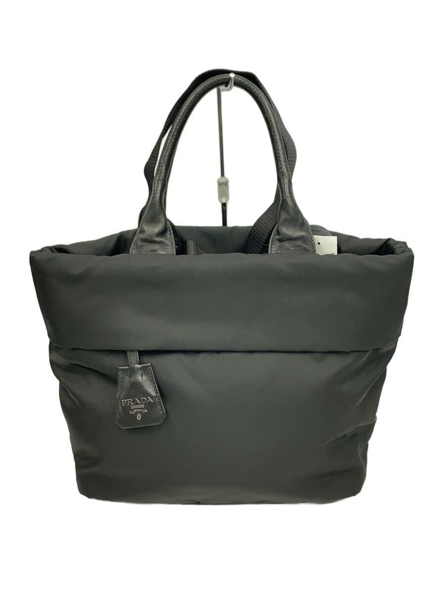 PRADATESSUTO DOUBLE 2-Way Reversible Tote Bag Nylon BLK