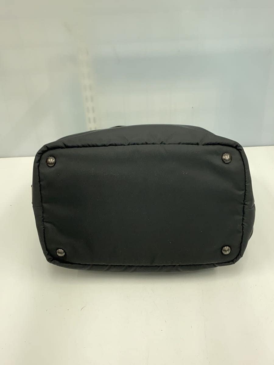 PRADATESSUTO DOUBLE 2-Way Reversible Tote Bag Nylon BLK 4