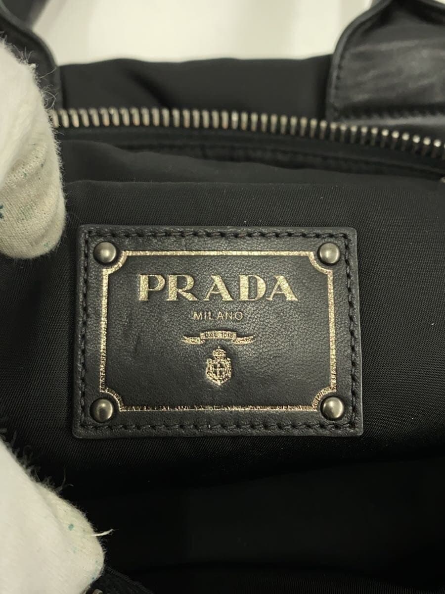 PRADATESSUTO DOUBLE 2-Way Reversible Tote Bag Nylon BLK 5