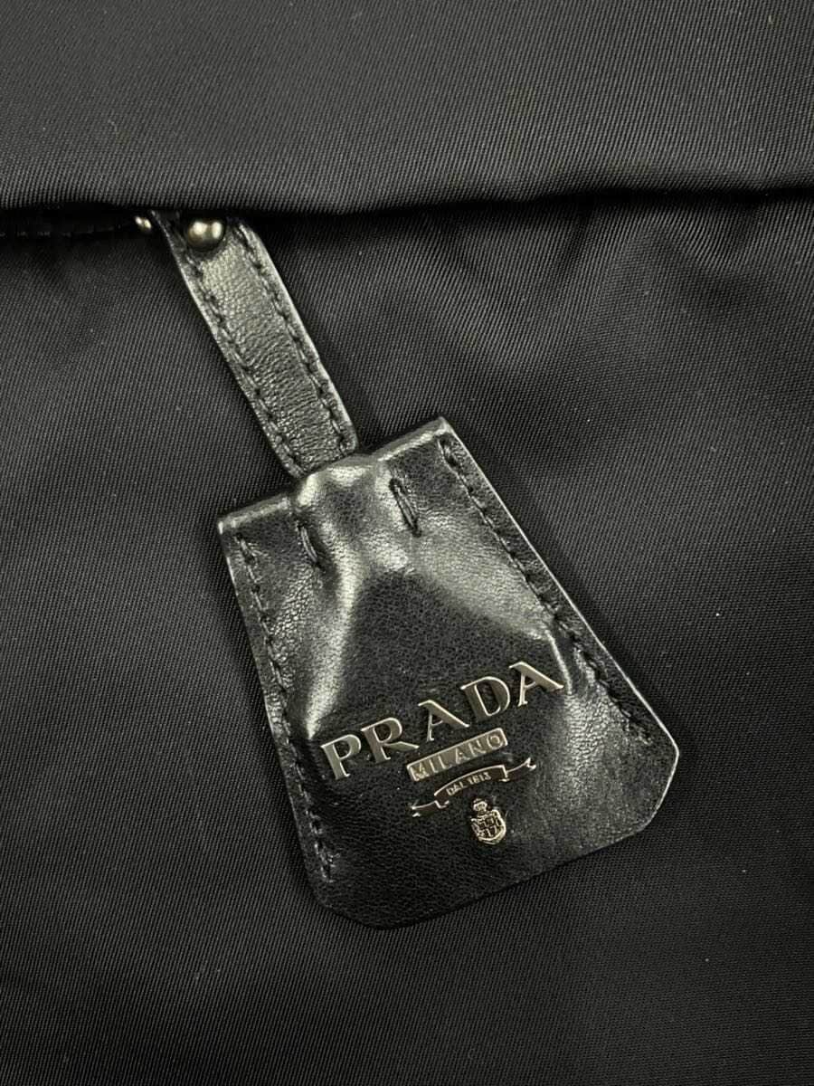 PRADATESSUTO DOUBLE 2-Way Reversible Tote Bag Nylon BLK 9