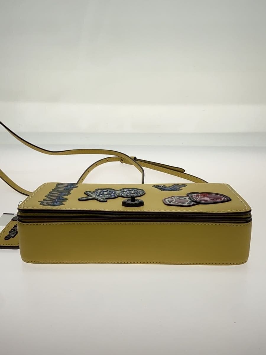 COACH x Disney Shoulder Bag_All Leather Leather YLW All Over Pattern 4