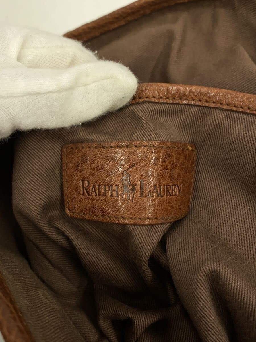 RALPH LAUREN Tote Bag Leather BRW Solid 5