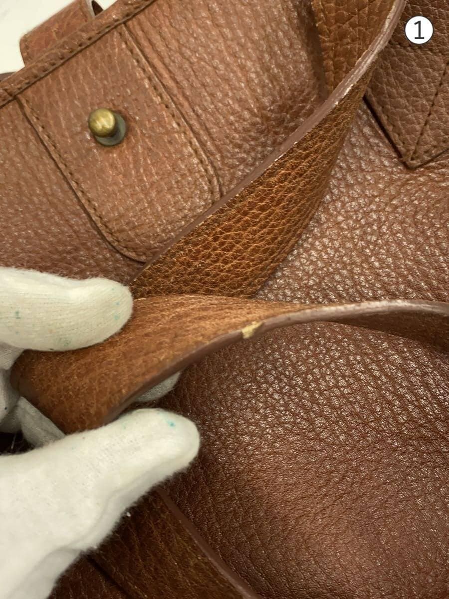 RALPH LAUREN Tote Bag Leather BRW Solid 7