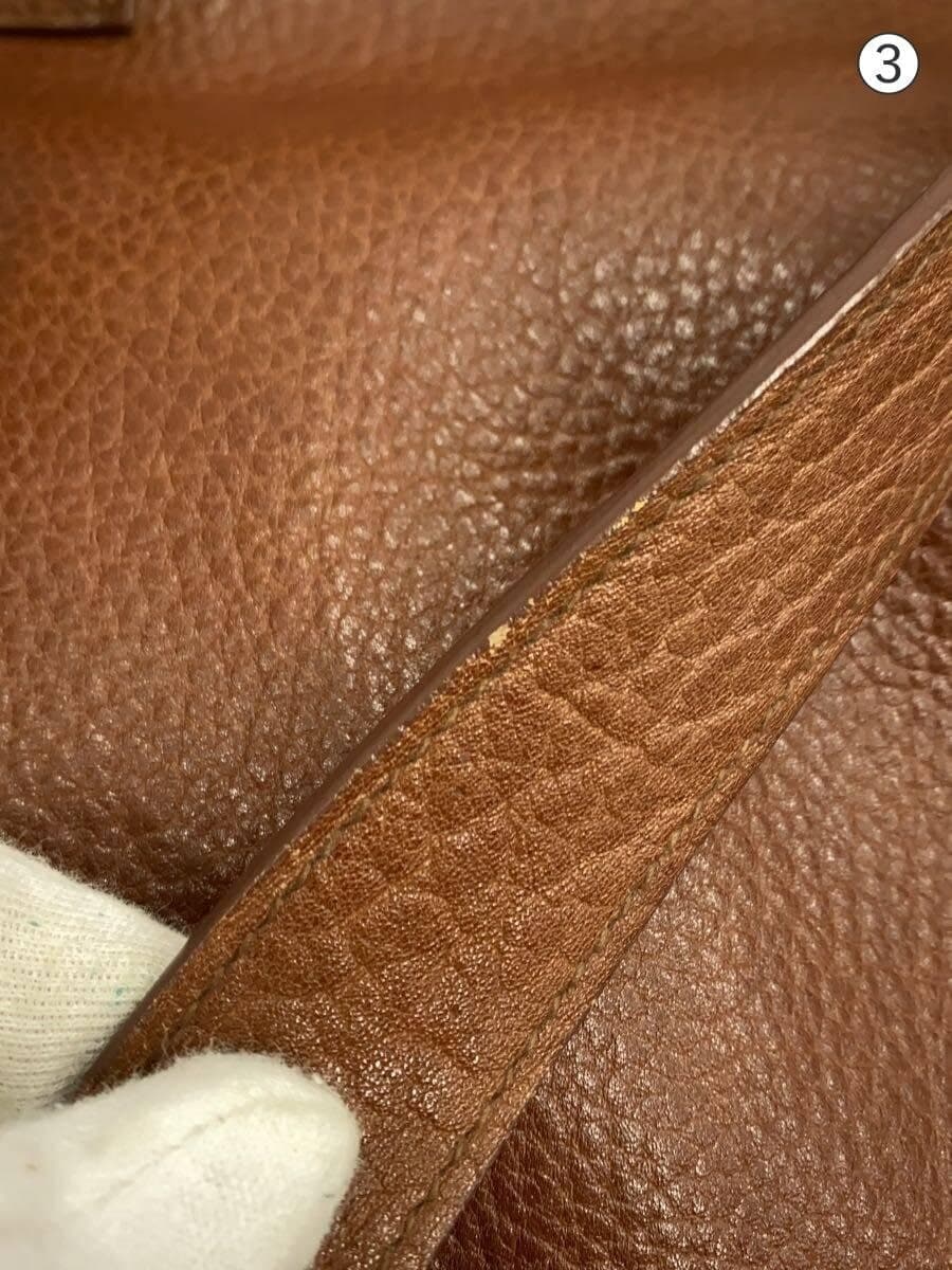 RALPH LAUREN Tote Bag Leather BRW Solid 9