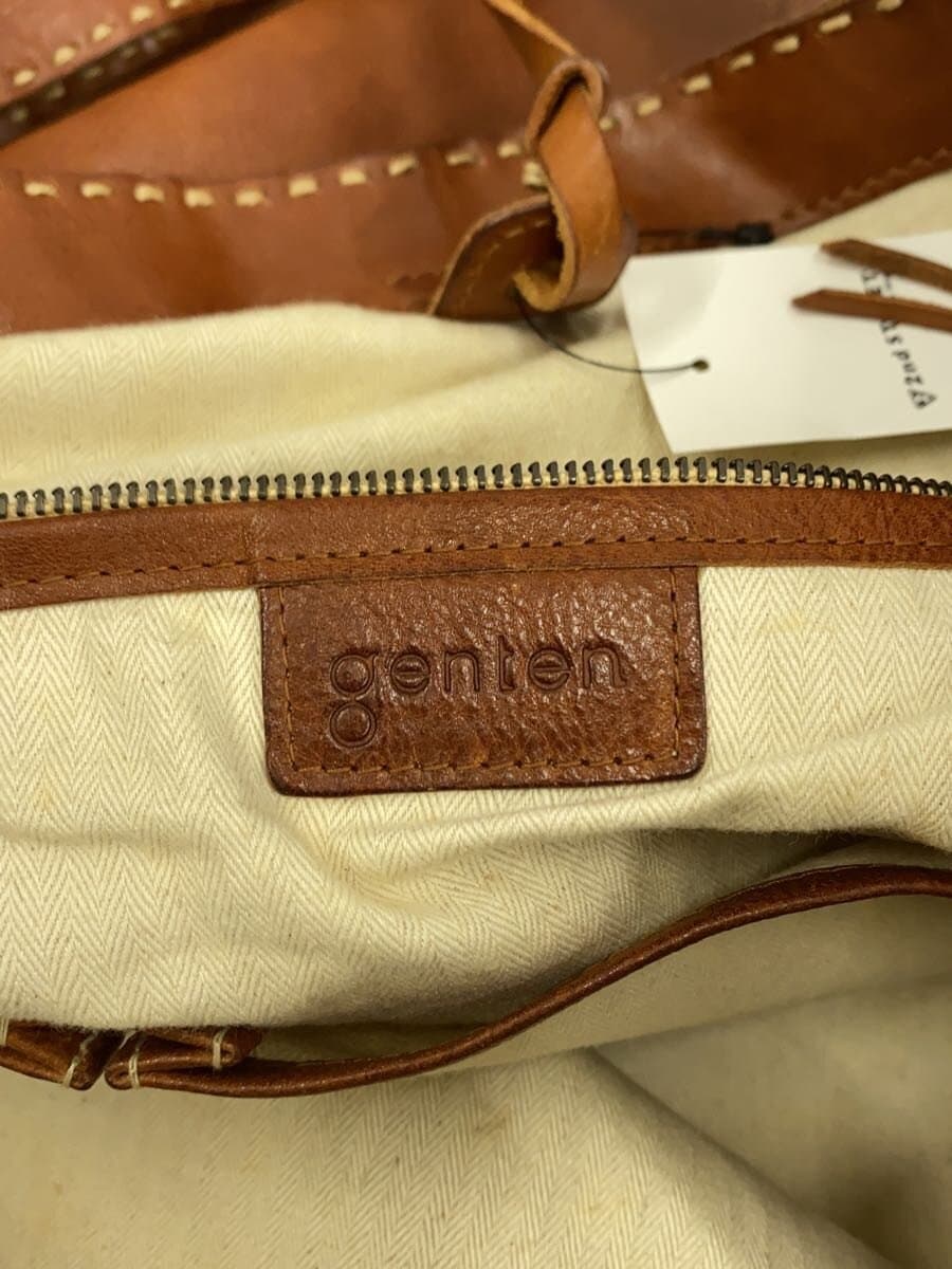 GENTEN Euphrates Tote Bag Leather BRW Solid 5
