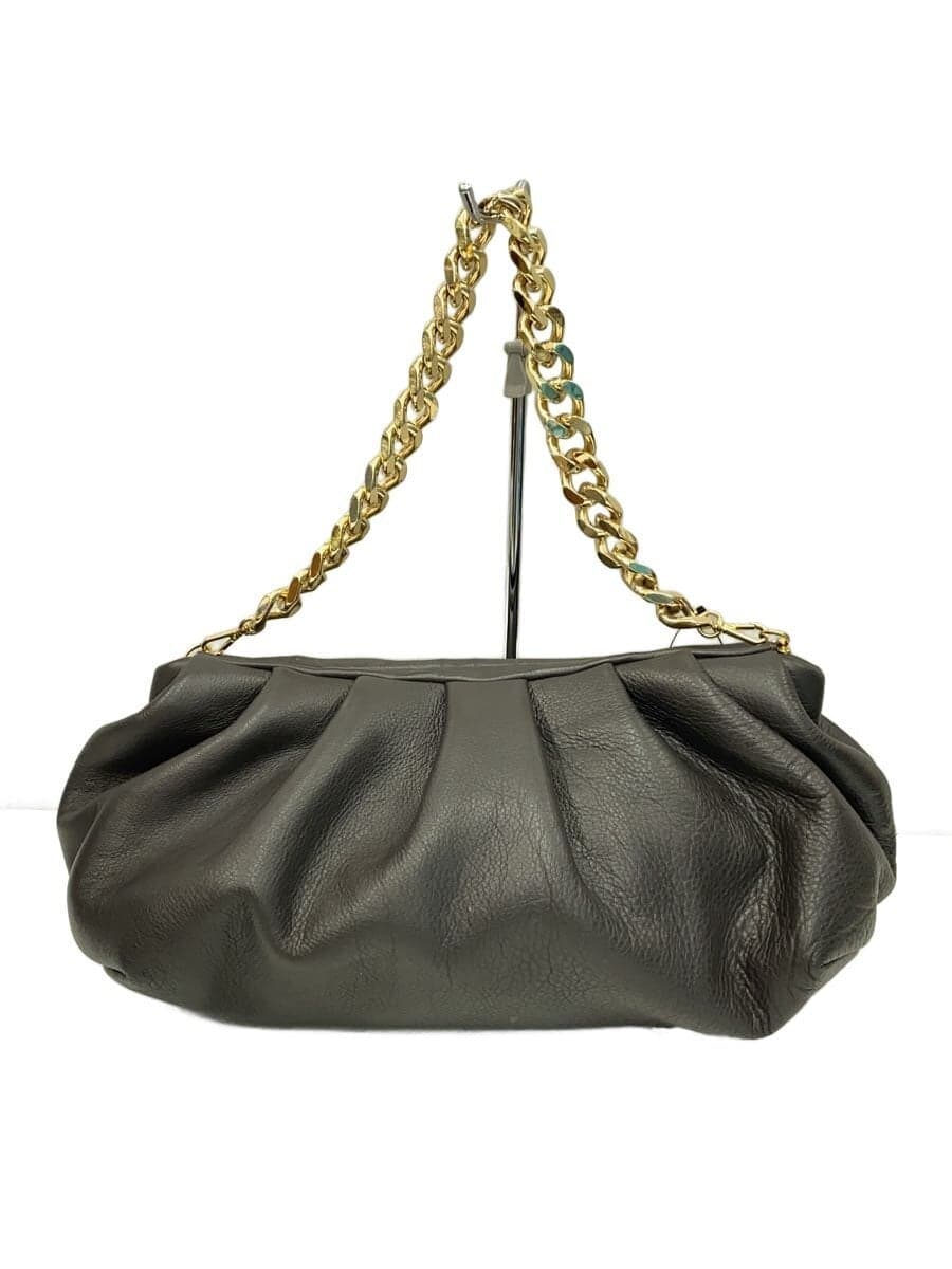 BRENTELLA Handbag Leather BRW Solid