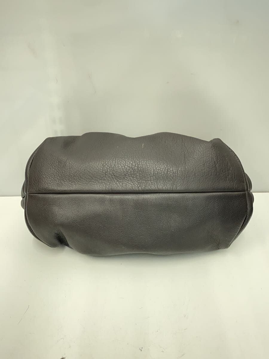 BRENTELLA Handbag Leather BRW Solid 4