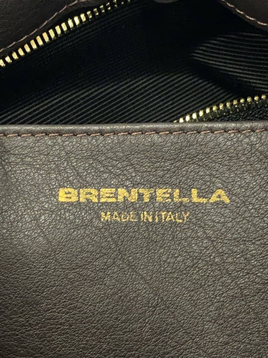 BRENTELLA Handbag Leather BRW Solid 5