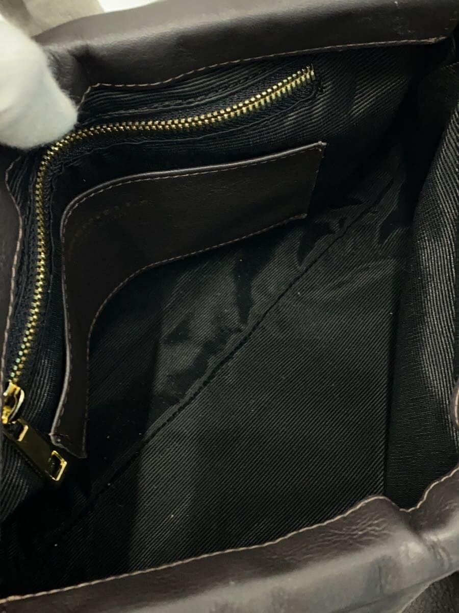 BRENTELLA Handbag Leather BRW Solid 6