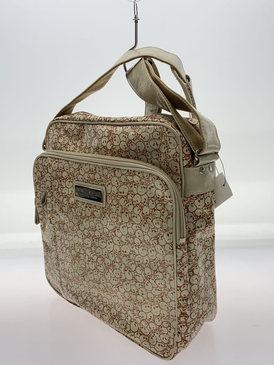 Samantha KINGZSKULL Shoulder Bag PVC BEG All Over Pattern 2