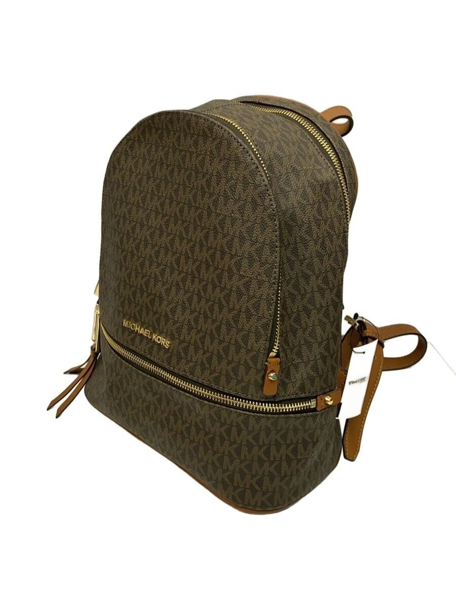 MICHAEL KORS Backpack Leather BRW All Over Pattern 30S7GEZB1B 2