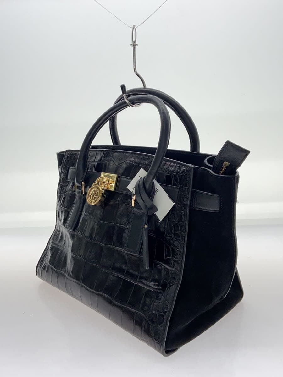 MICHAEL KORS Handbag Leather BLK AP-1606 2