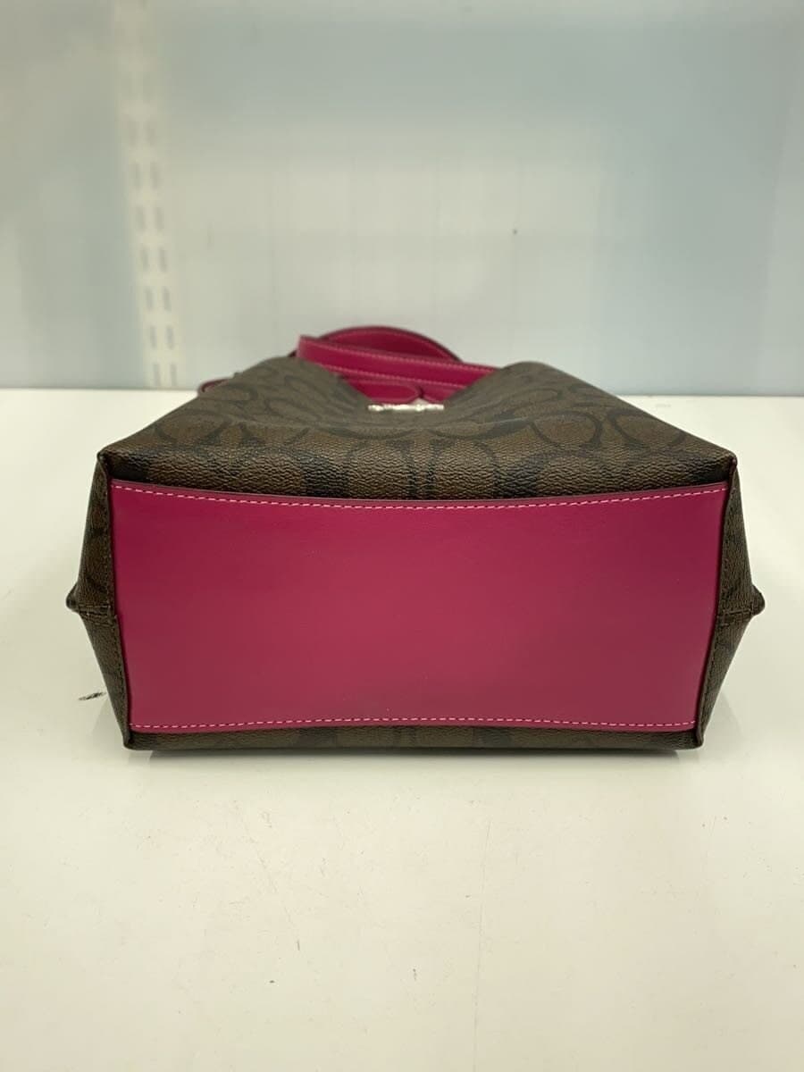 COACH Molly Bucket Bag 22_Signature_Red Leather Leather BRW All Over Pattern 4