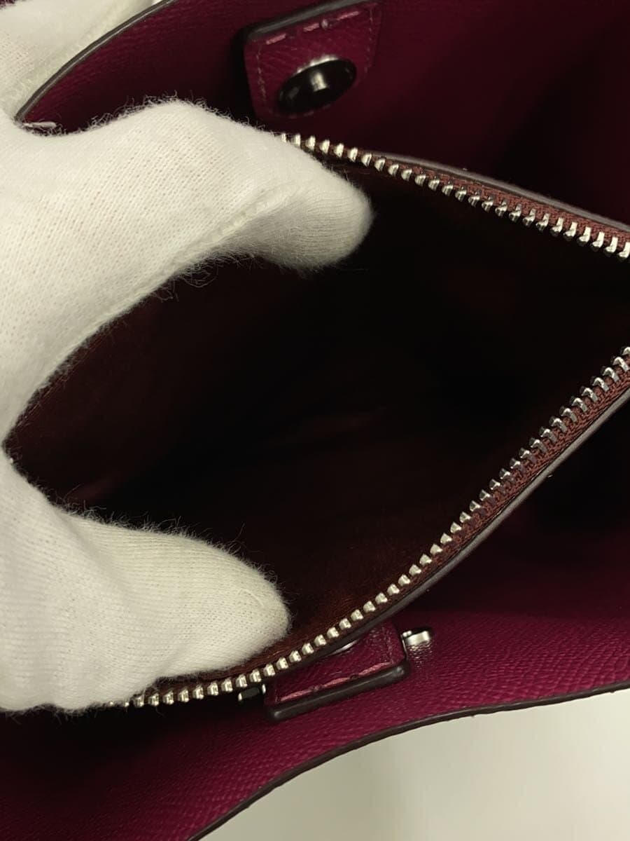 COACH Molly Bucket Bag 22_Signature_Red Leather Leather BRW All Over Pattern 7