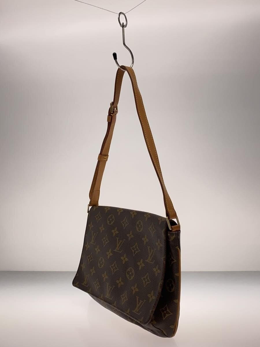 LOUIS VUITTON Musette Tango Monogram Canvas Short Shoulder PVC BRW M51257 2