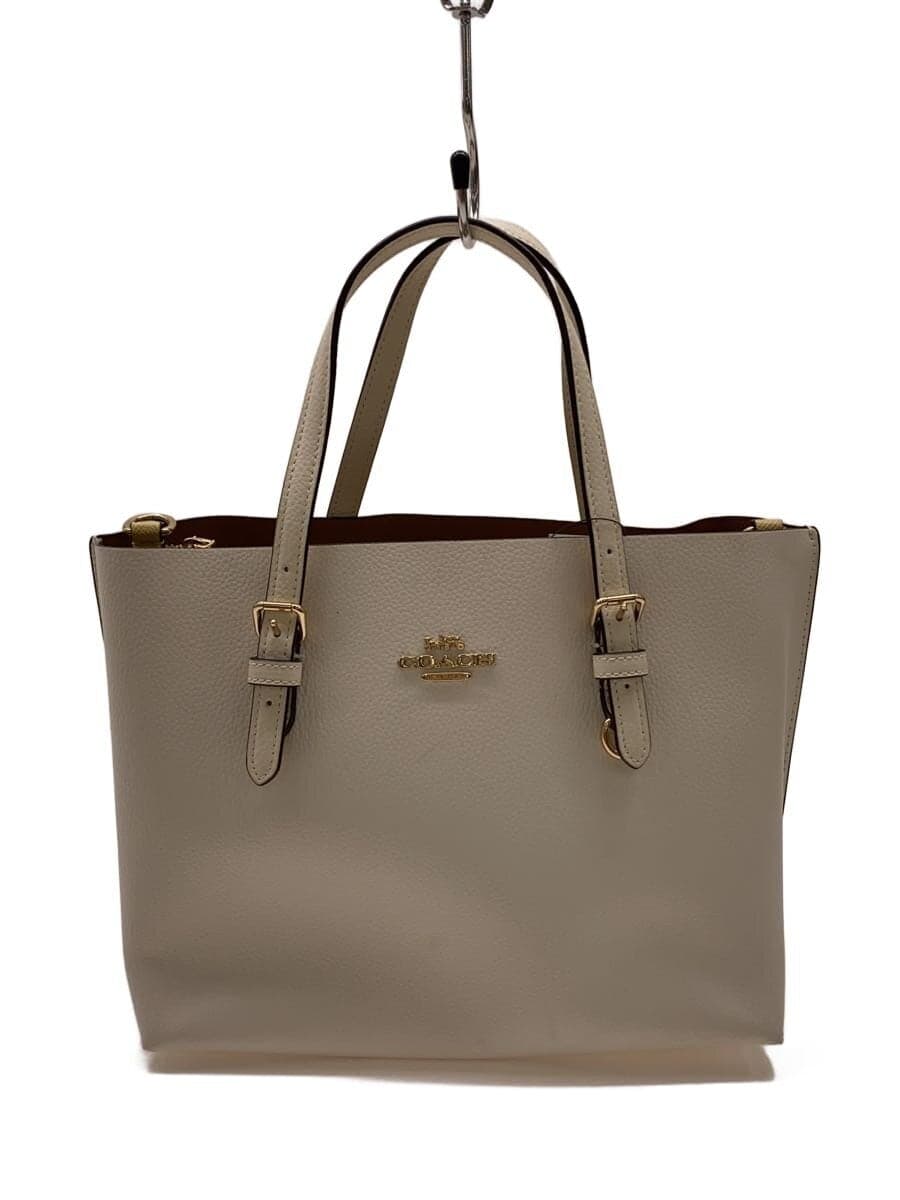 COACH handbag leather beige plain N2 C2132-C4084