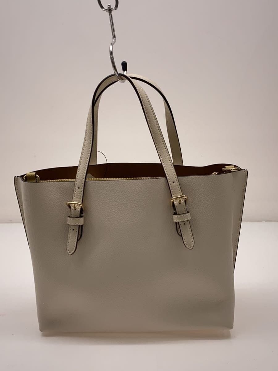 COACH handbag leather beige plain N2 C2132-C4084 3