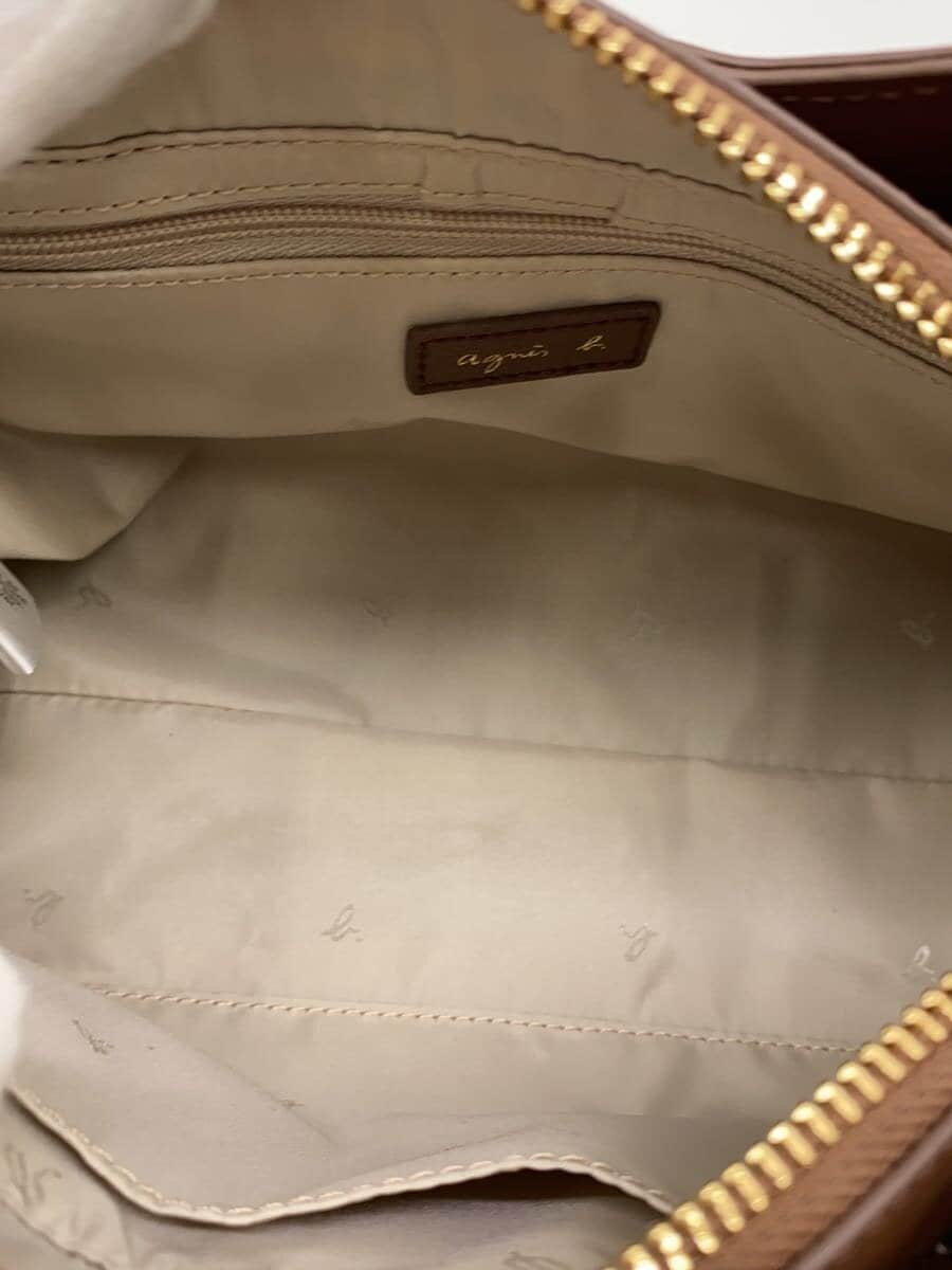 agnes b. Shoulder Bag -- BRW Solid WAS31-01 6