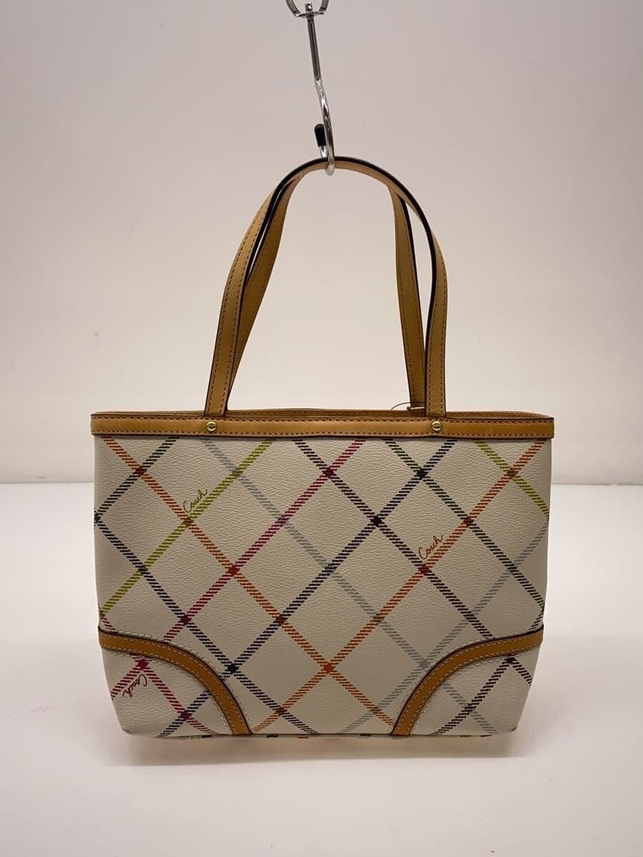 COACH handbag -- multicolor check F48757 3