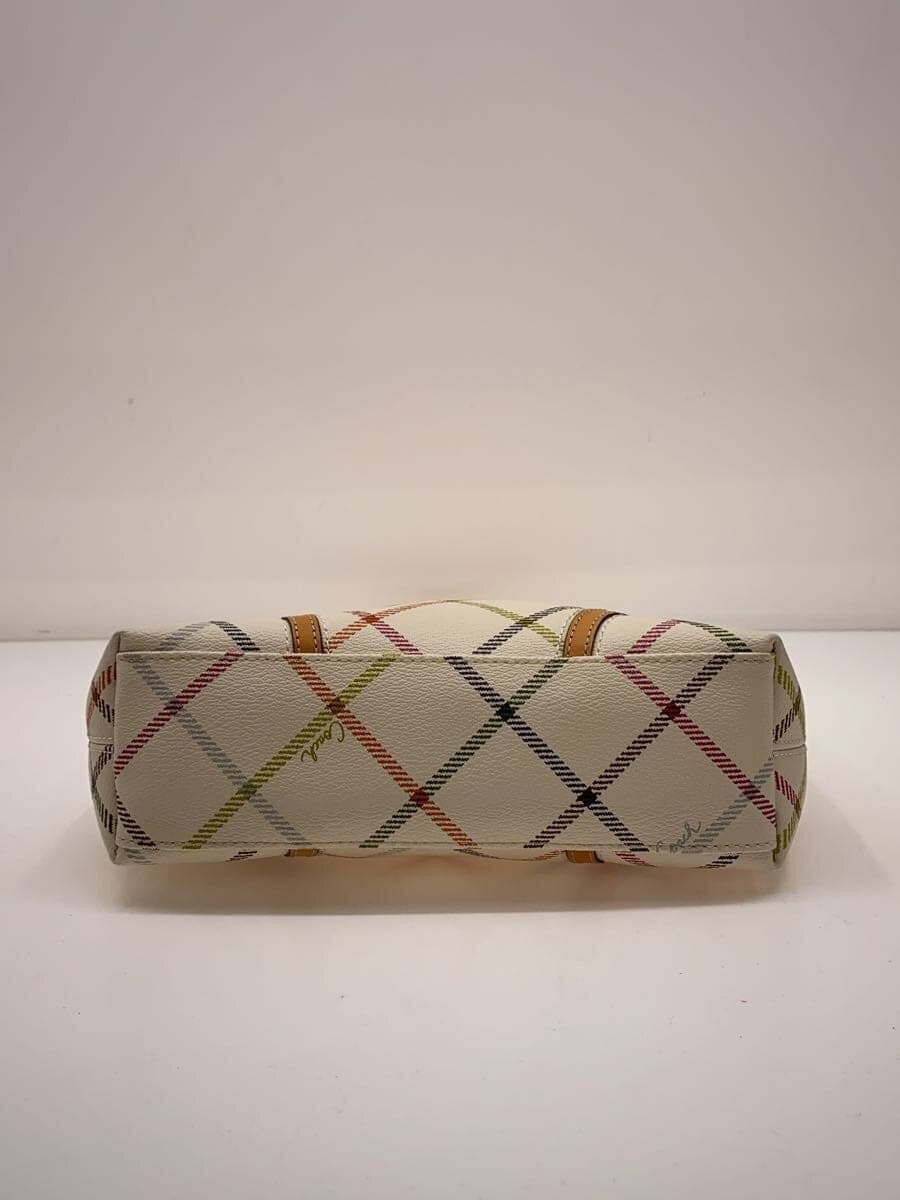 COACH handbag -- multicolor check F48757 4