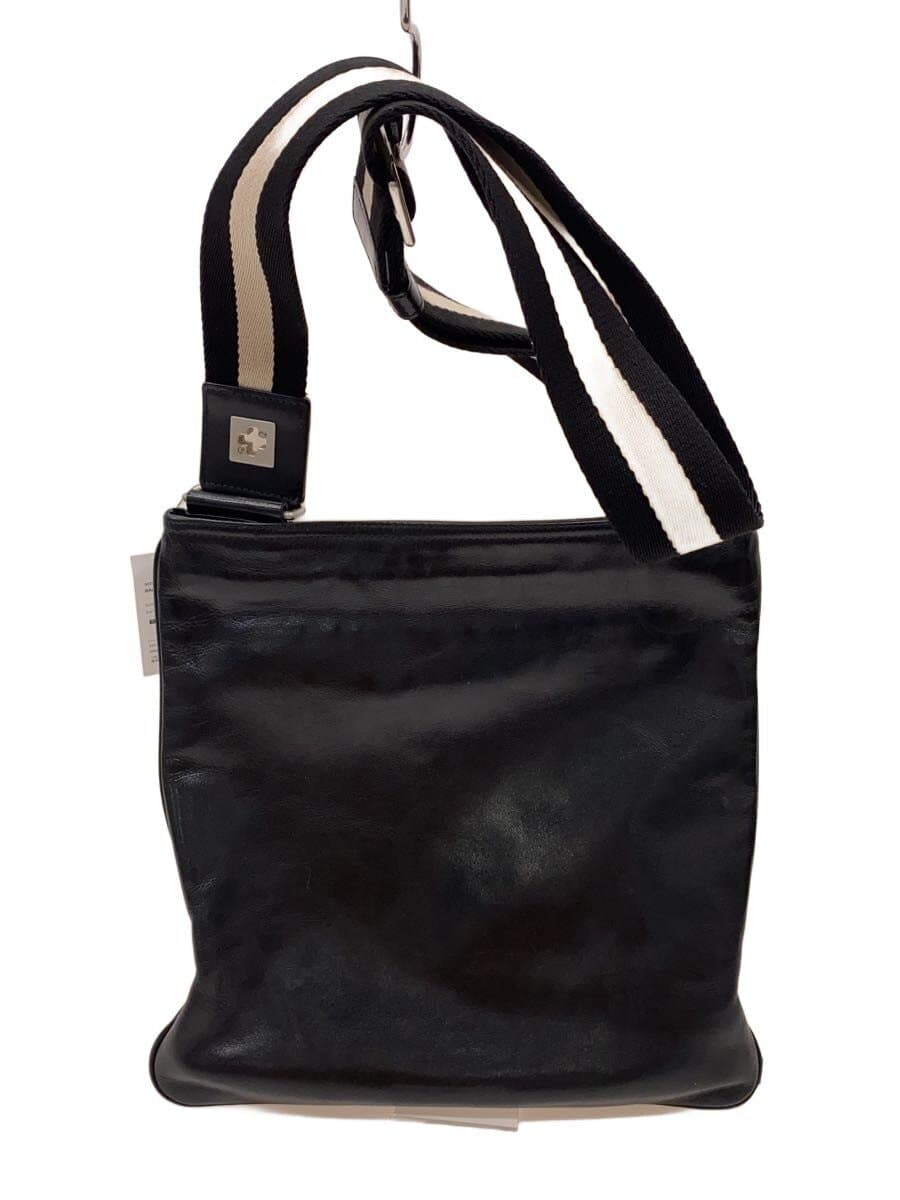 BALLY shoulder bag leather BLK