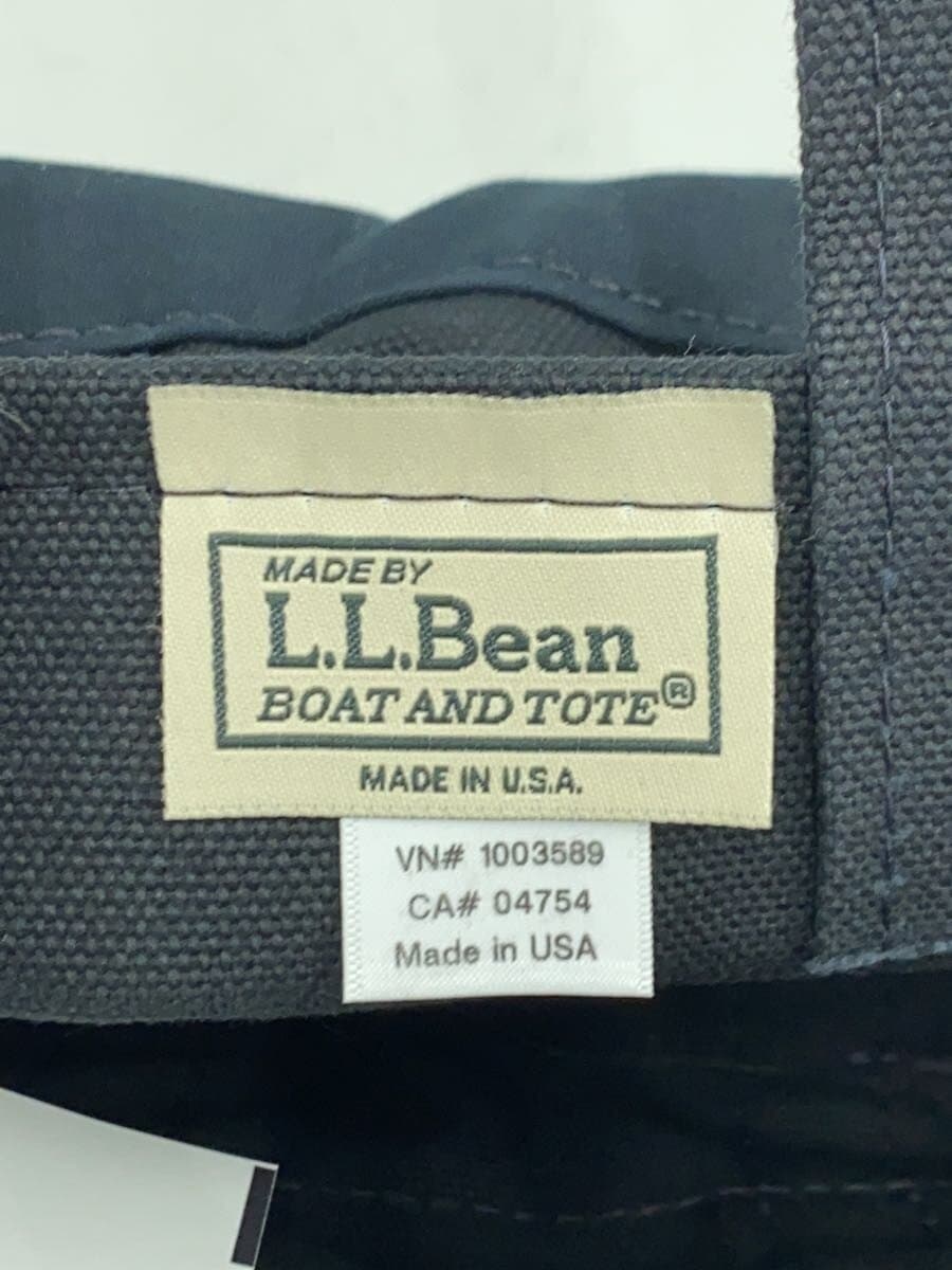 L.L.Bean tote bag cotton BLK plain 5