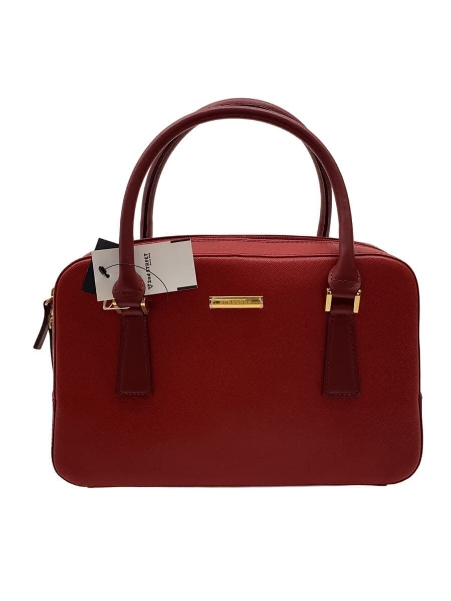 BURBERRY handbag leather RED