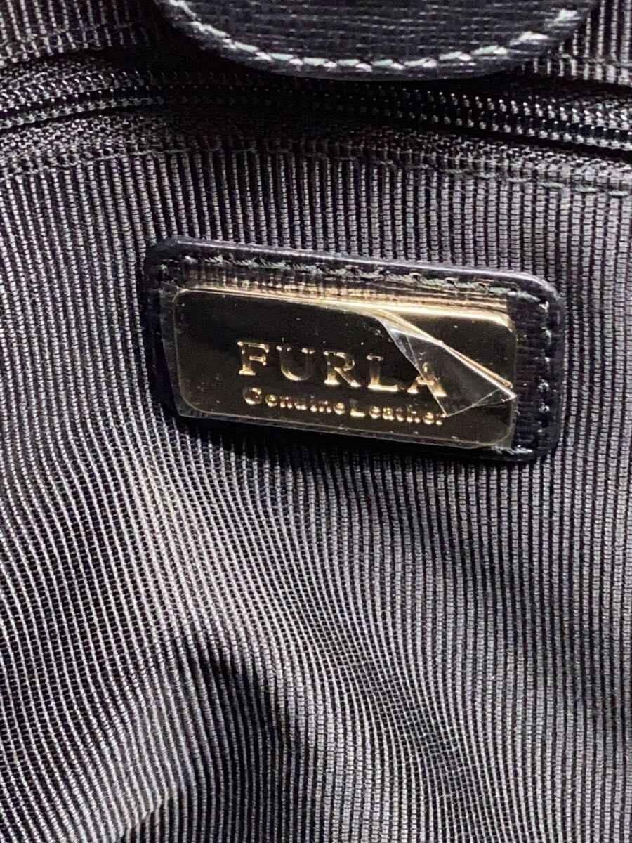 FURLA tote bag -- BLK plain 5