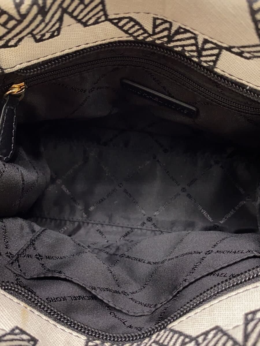 MICHAEL KORS VISTA BLUE Tote Bag 2WAY Bag Canvas BLK All Over Pattern 35S3G7ZC5J 6