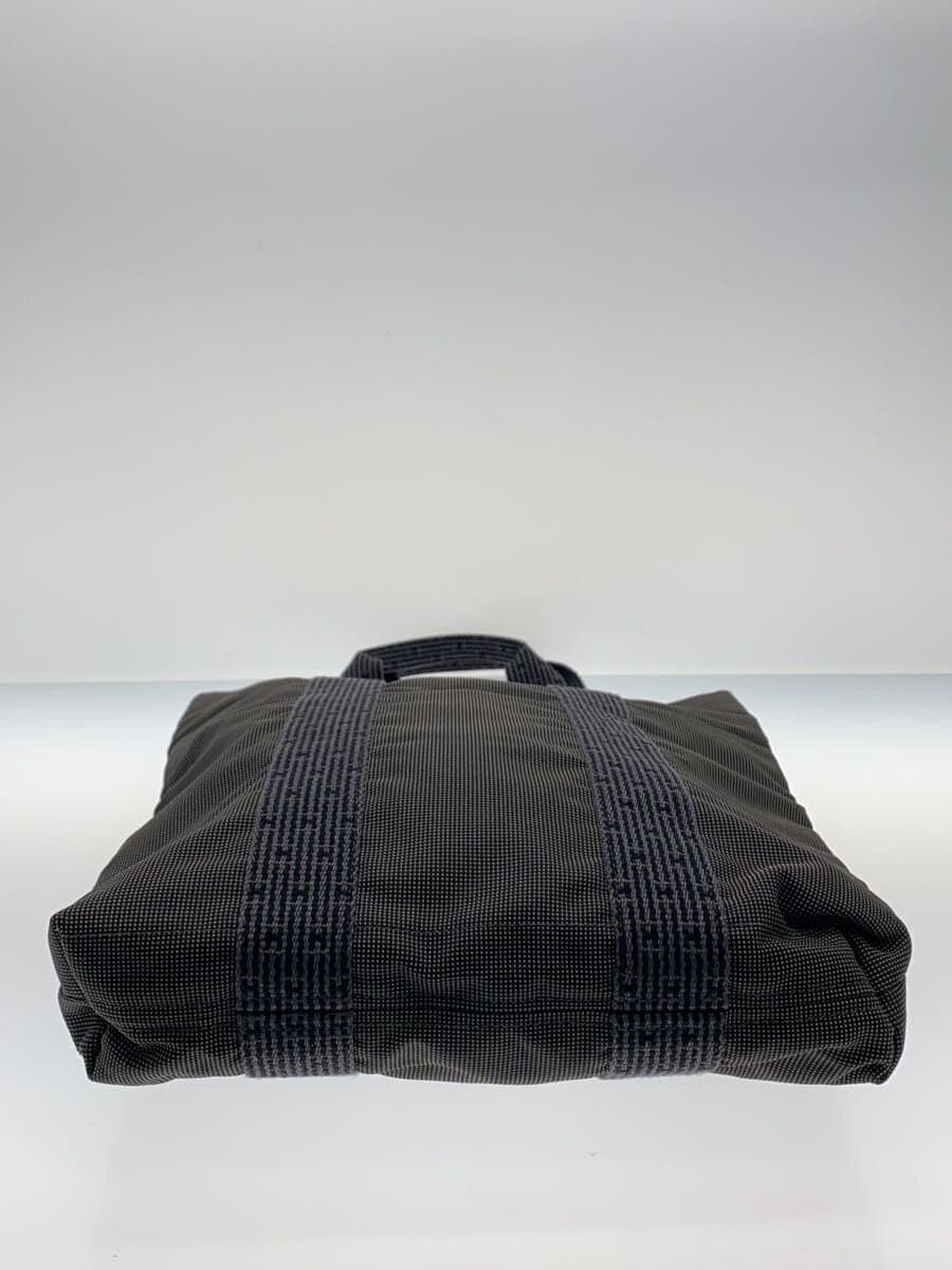 HERMES Tote Bag Canvas BLK Air Line Cabas 4