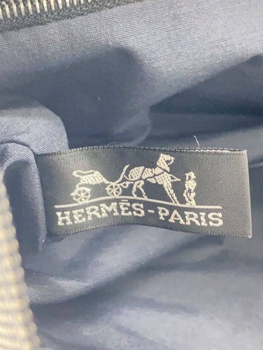 HERMES Tote Bag Canvas BLK Air Line Cabas 5