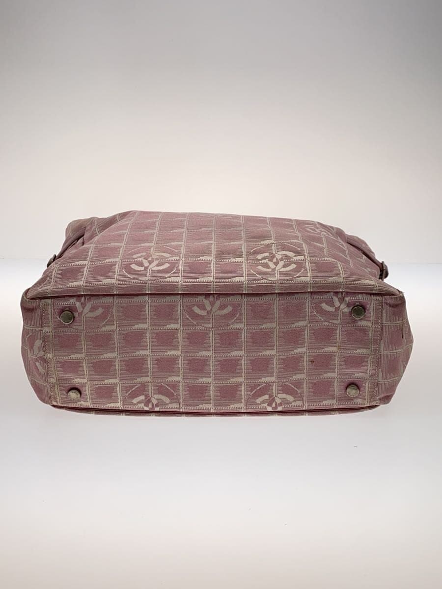 CHANEL New Travel Line Tote Bag Canvas PNK All-over Pattern 4