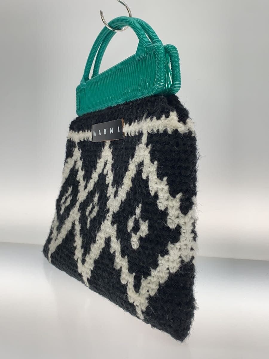 MARNI Crochet Frame Market Bag BLK 2