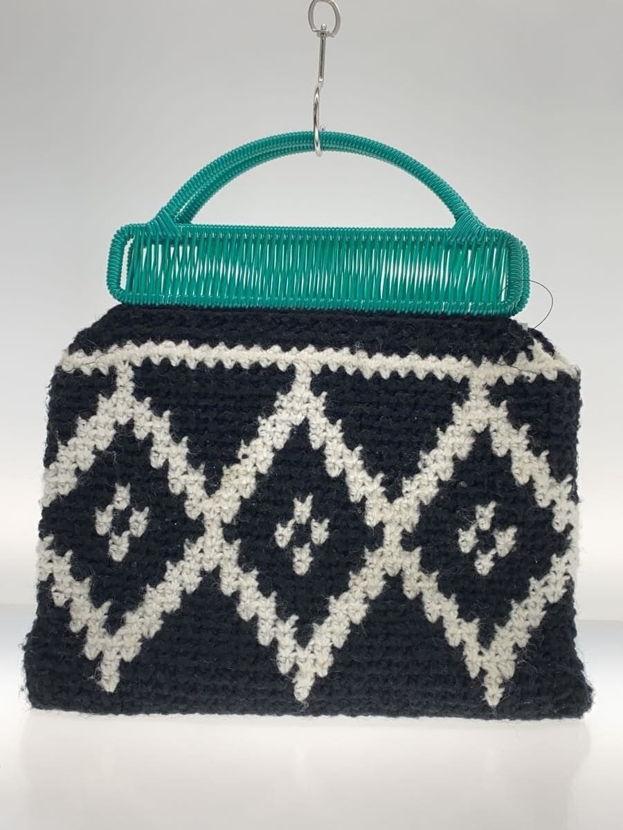 MARNI Crochet Frame Market Bag BLK 3