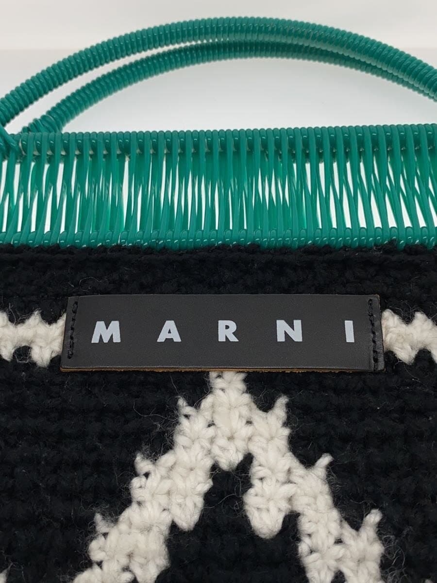 MARNI Crochet Frame Market Bag BLK 5