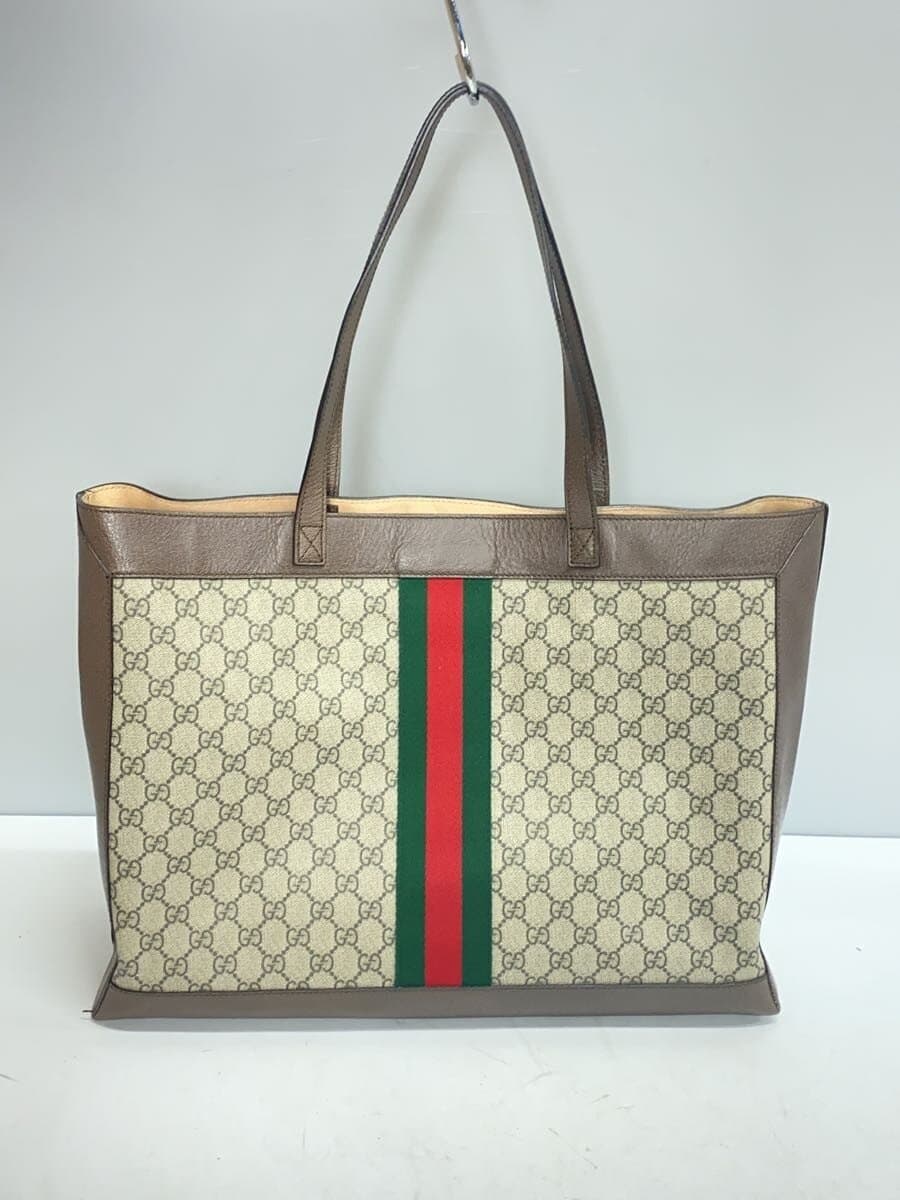 GUCCI Tote Bag PVC BEG All Over Pattern 547947 3