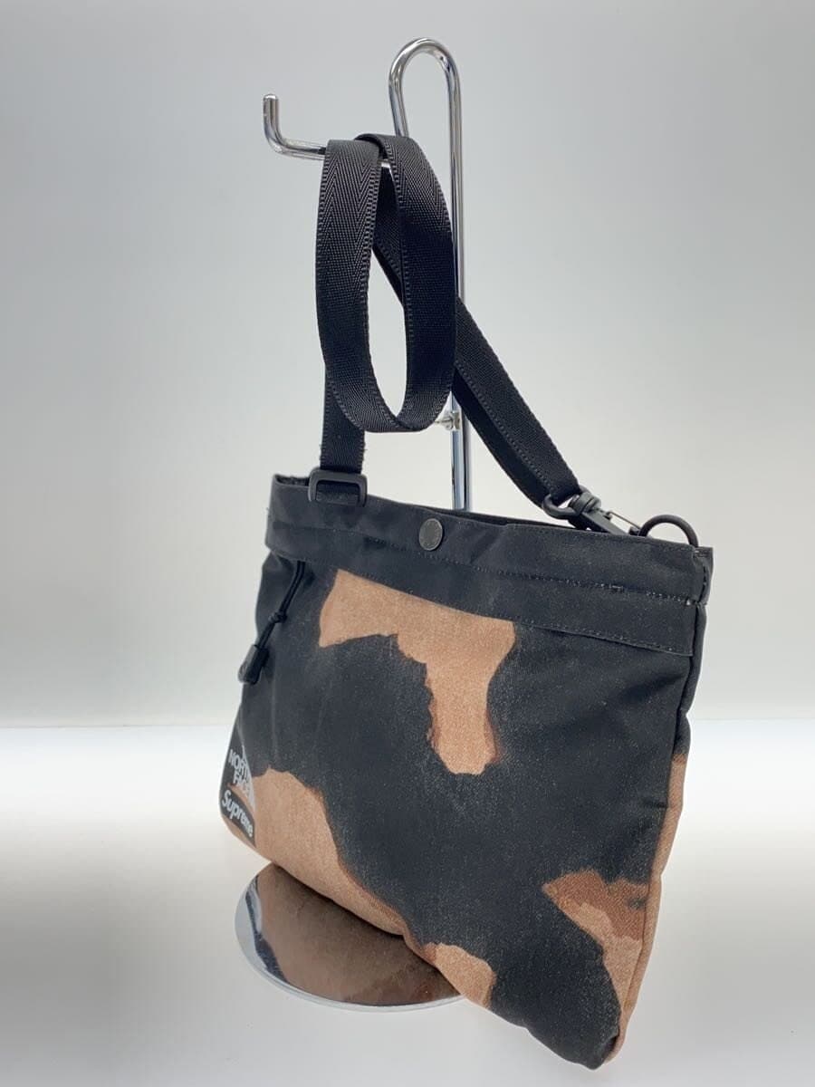Supreme × THE NORTH FACE 21AW Bleached Denim Print Shoulder Bag Nylon BRW 2