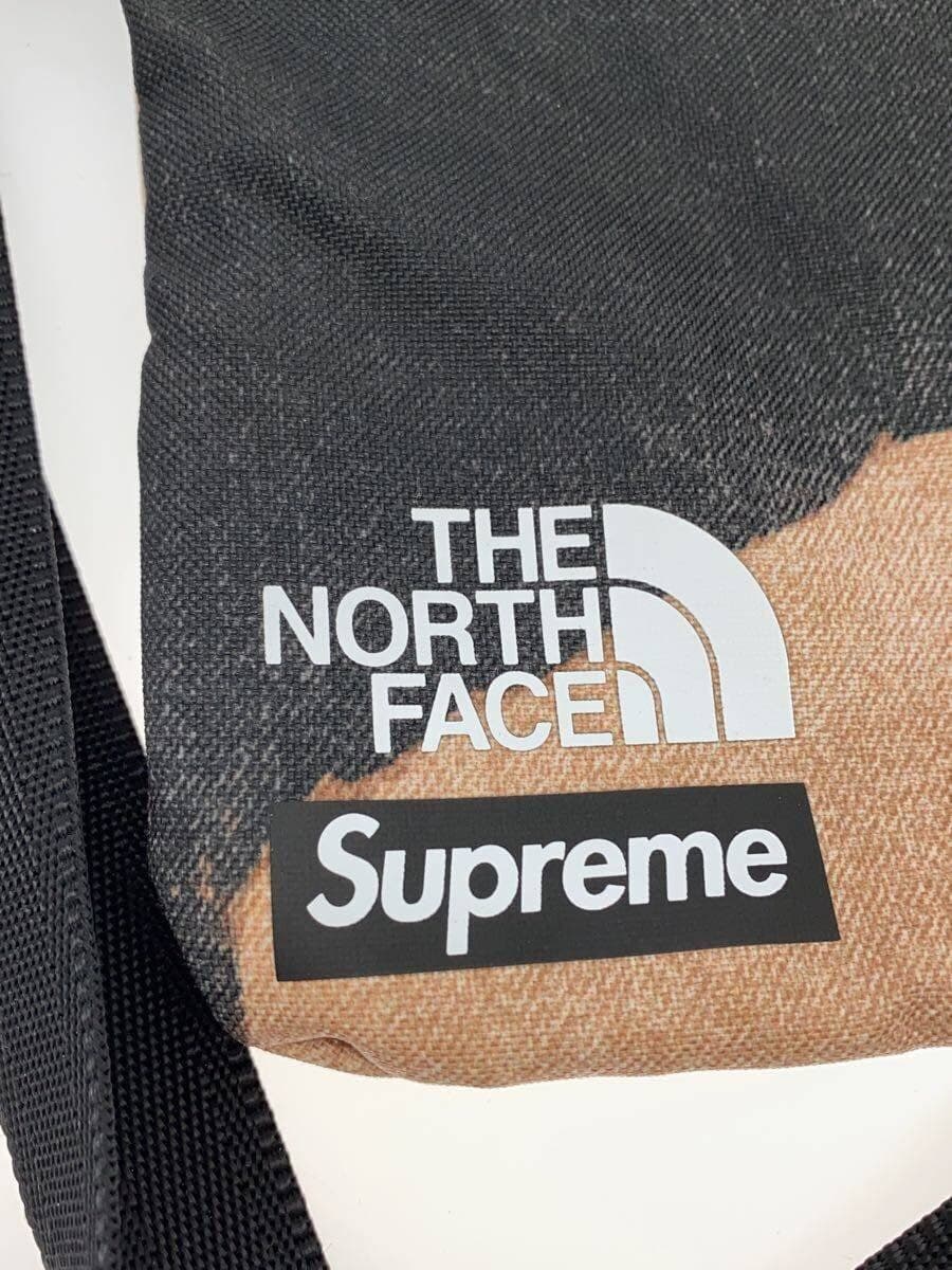Supreme × THE NORTH FACE 21AW Bleached Denim Print Shoulder Bag Nylon BRW 5