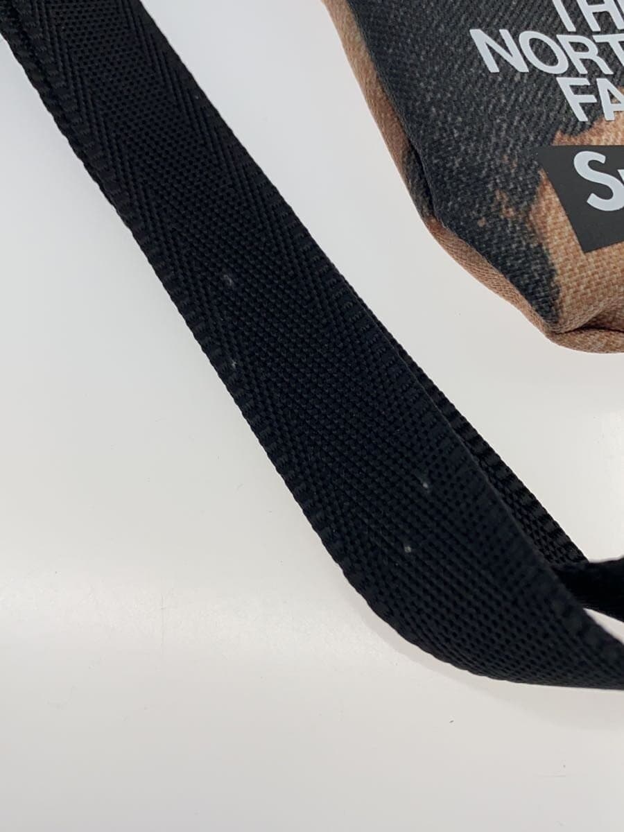 Supreme × THE NORTH FACE 21AW Bleached Denim Print Shoulder Bag Nylon BRW 7