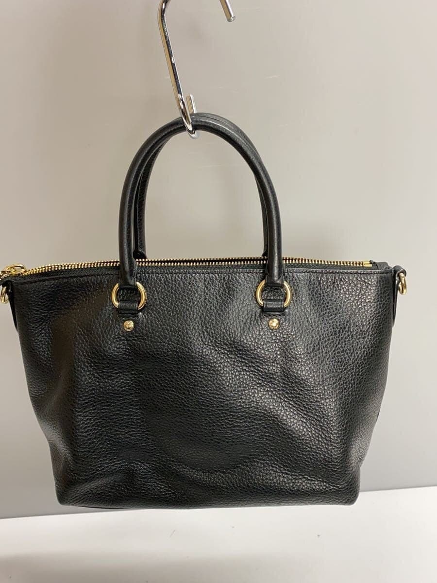 COACH Mini Emma Shoulder Bag Leather BLK 3