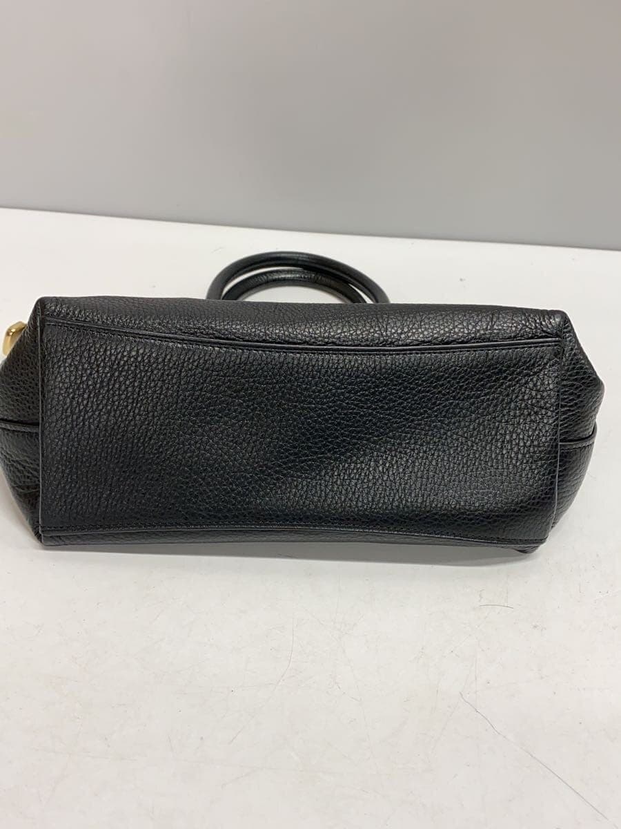 COACH Mini Emma Shoulder Bag Leather BLK 4