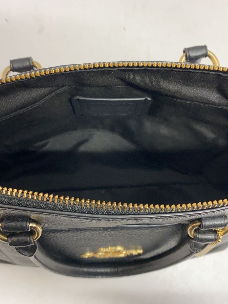 COACH Mini Emma Shoulder Bag Leather BLK 6