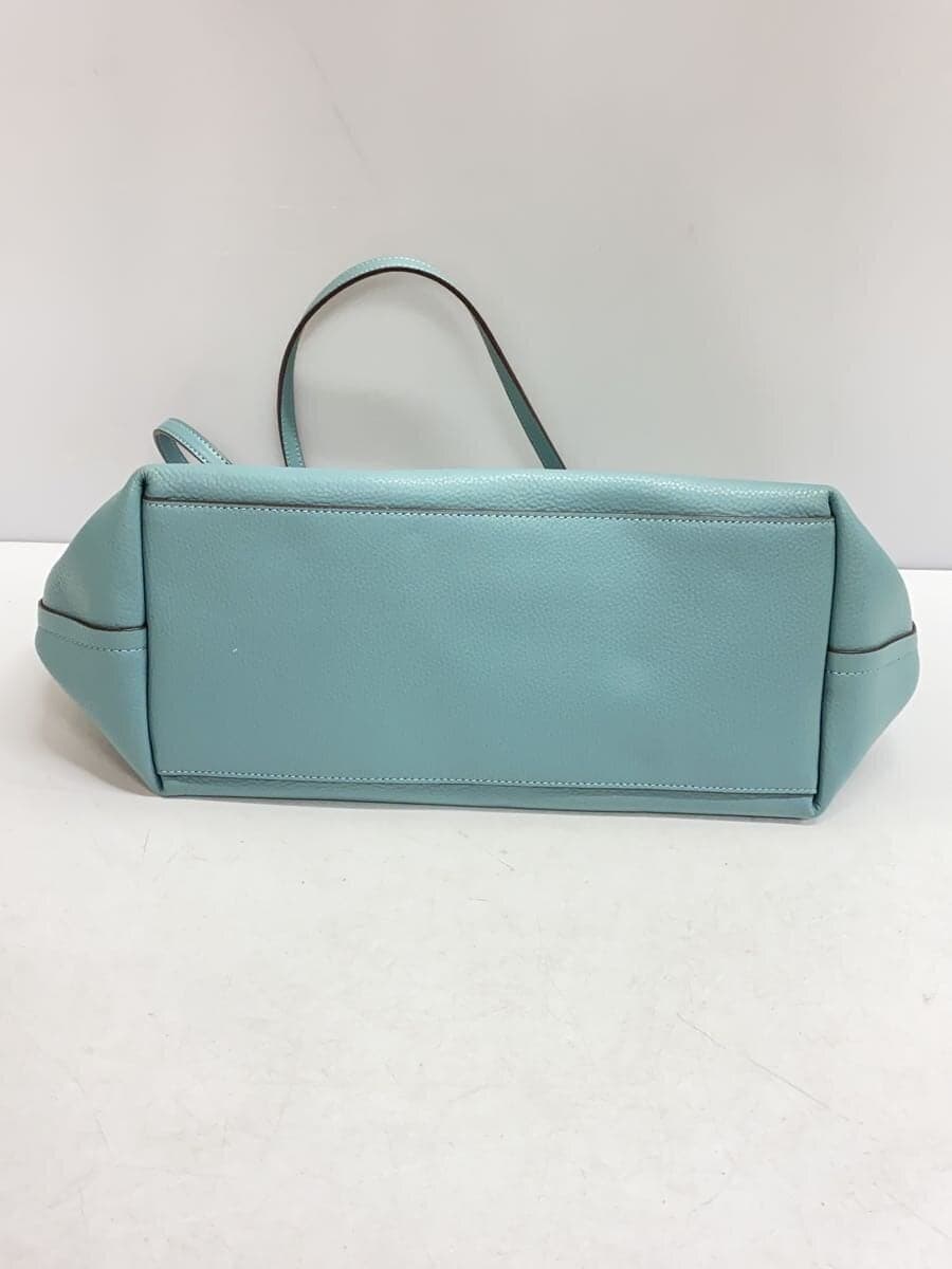 COACH Tote Bag_All Leather Leather BLU 4