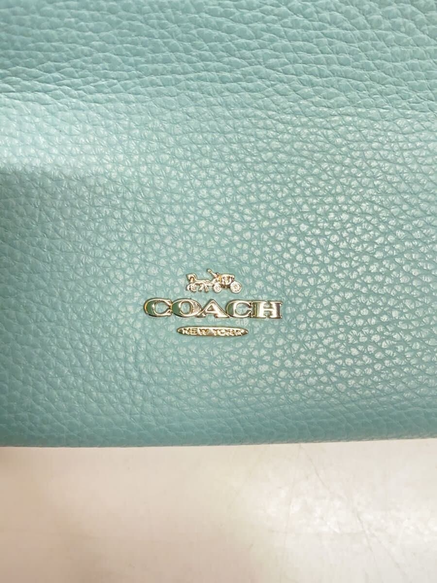 COACH Tote Bag_All Leather Leather BLU 5